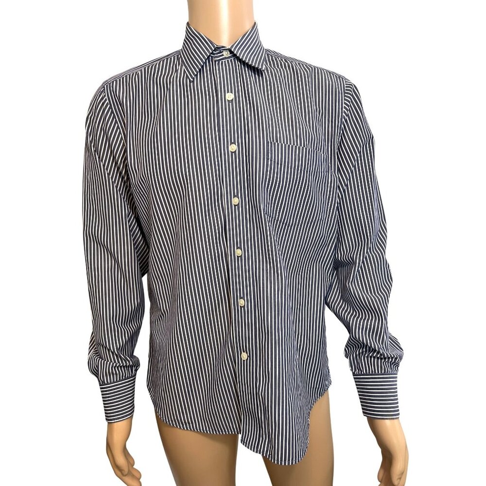 Gap Men’s Fitted Button Down Shirt M 15-15.5 Long Sleeve Point Collar Pocket